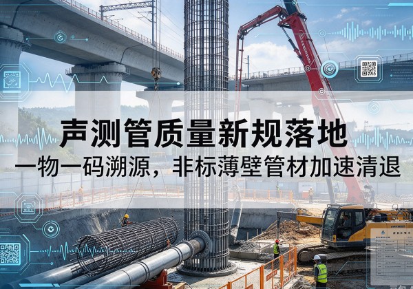 仁化声测管质量新规落地，一物一码溯源，非标薄壁管材加速清退